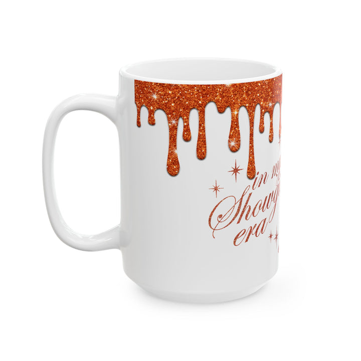 Showgirl Era Ceramic Mug, Glitter Coffee Cup, Unique Gift for Her, Retro Style Mug
