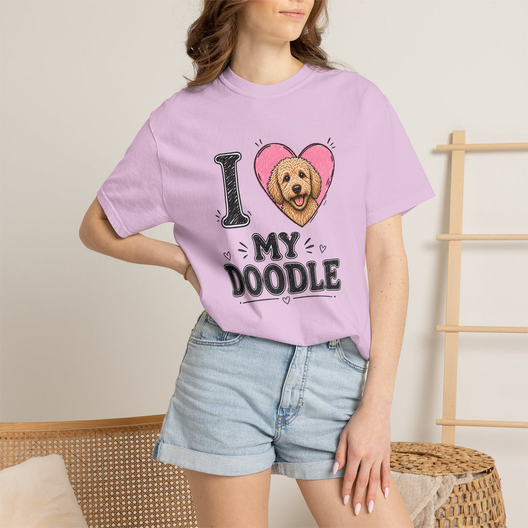 I Heart My Doodle T-Shirt Cute Doodle Dog Lover Tee