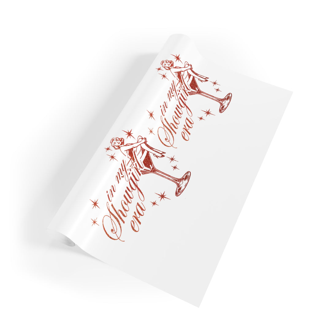 Retro Showgirl Era Gift Wrapping Paper, Stylish Gift Wrap for All Occasions, Holiday Wrapping