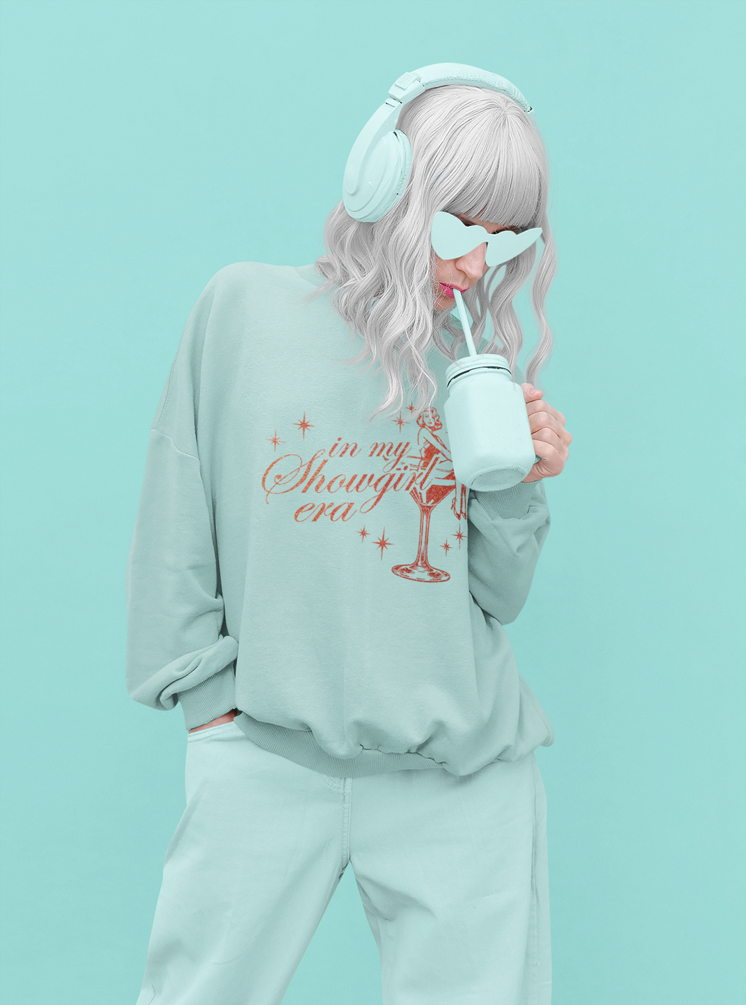 Glamorous Sweatshirt: In My Showgirl Era, Vintage Vibe