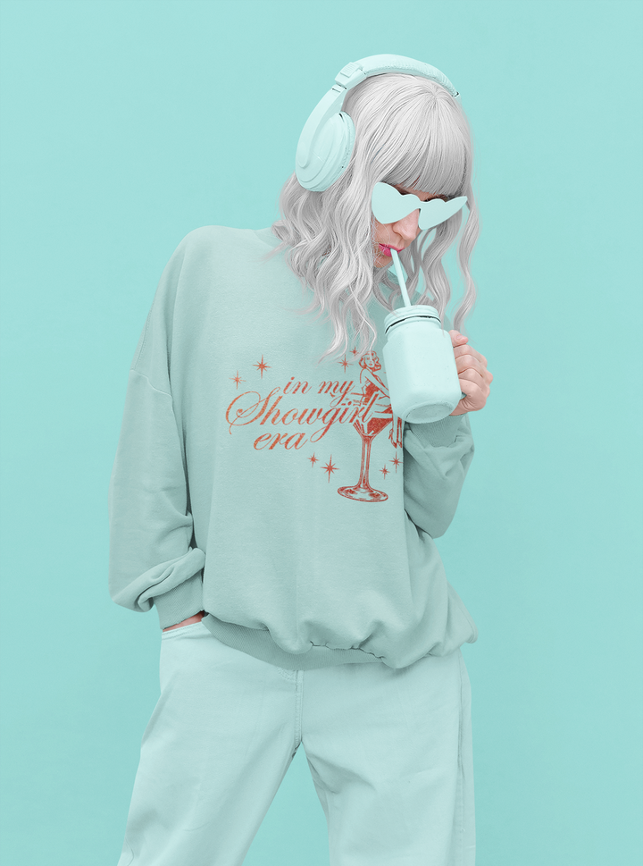 Glamorous Sweatshirt: In My Showgirl Era, Vintage Vibe