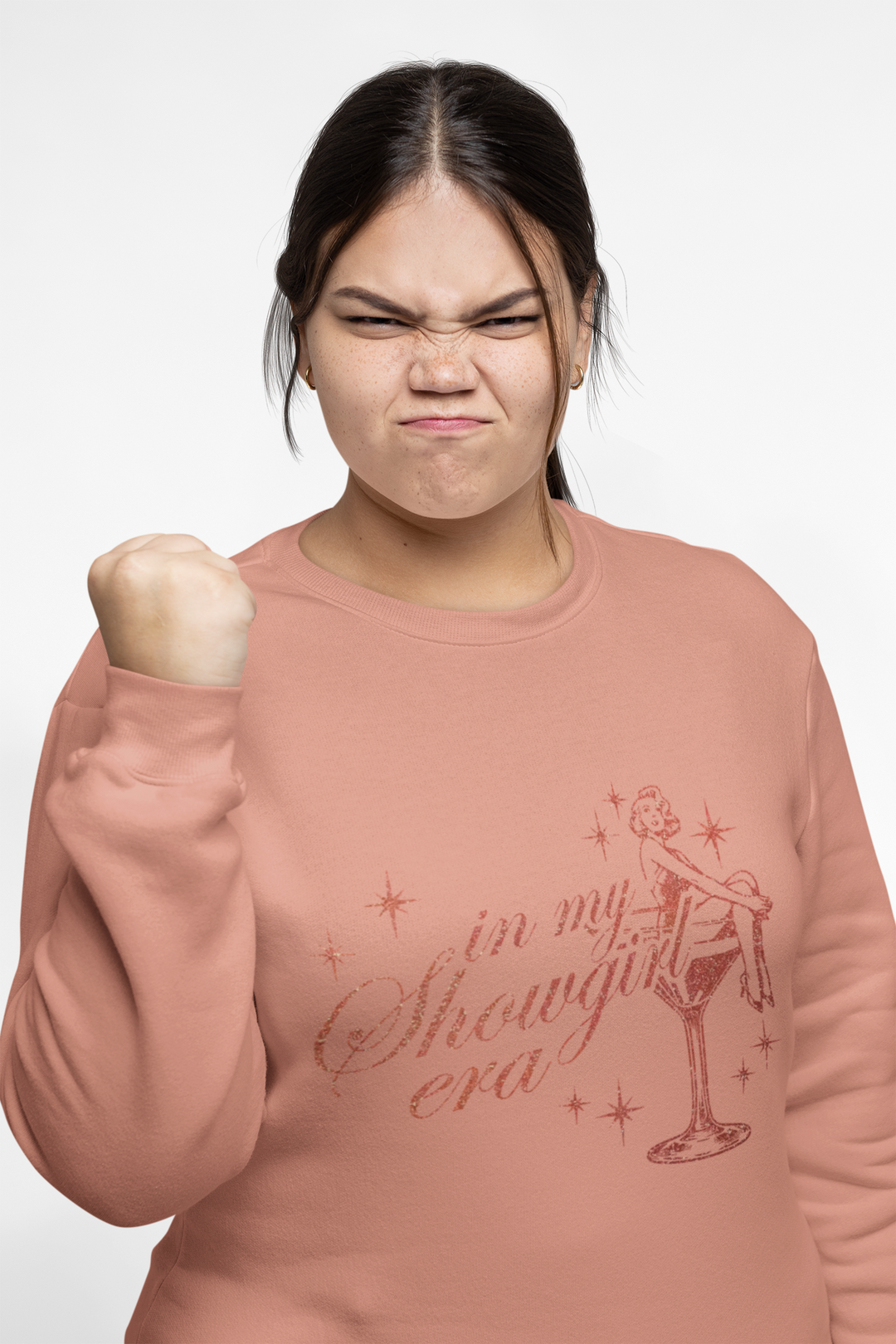 Glamorous Sweatshirt: In My Showgirl Era, Vintage Vibe