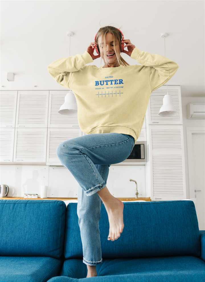 Salted Butter Unisex Garment-Dyed Sweatshirt