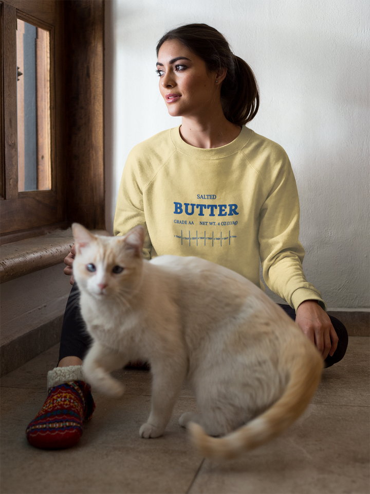 Salted Butter Unisex Garment-Dyed Sweatshirt