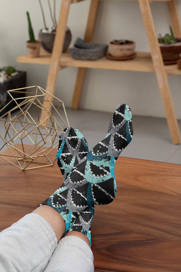 Shark Socks, Unisex Crew Socks