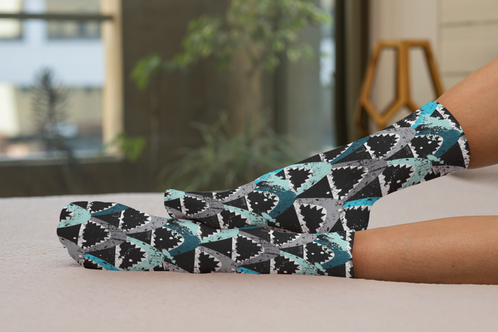 Shark Socks, Unisex Crew Socks