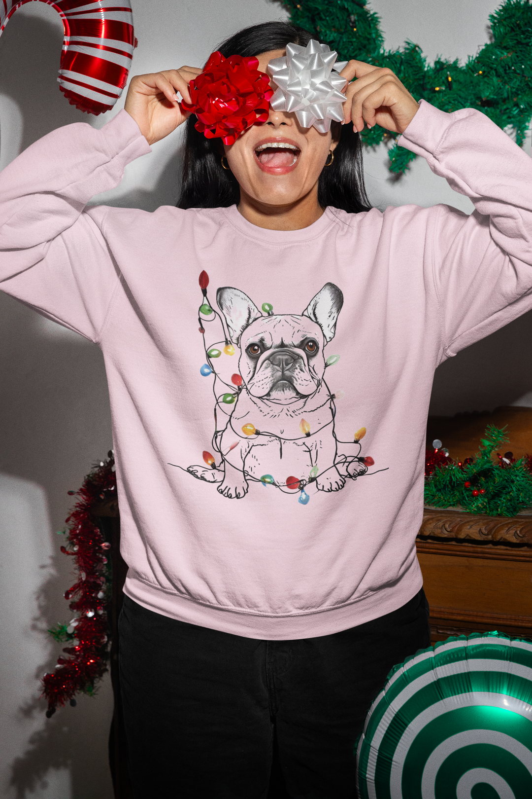 French Bulldog Sweatshirt Frenchie Shirt Holiday