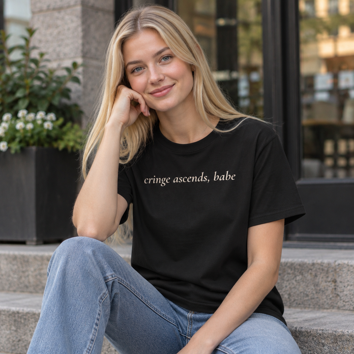 “Cringe Ascends, Babe” Garment-Dyed T-Shirt