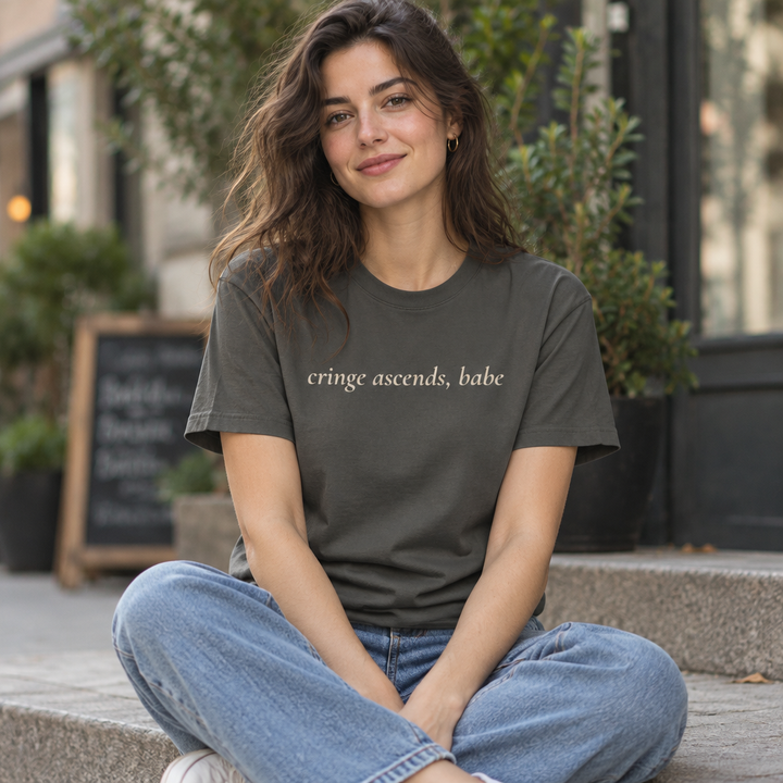 “Cringe Ascends, Babe” Garment-Dyed T-Shirt