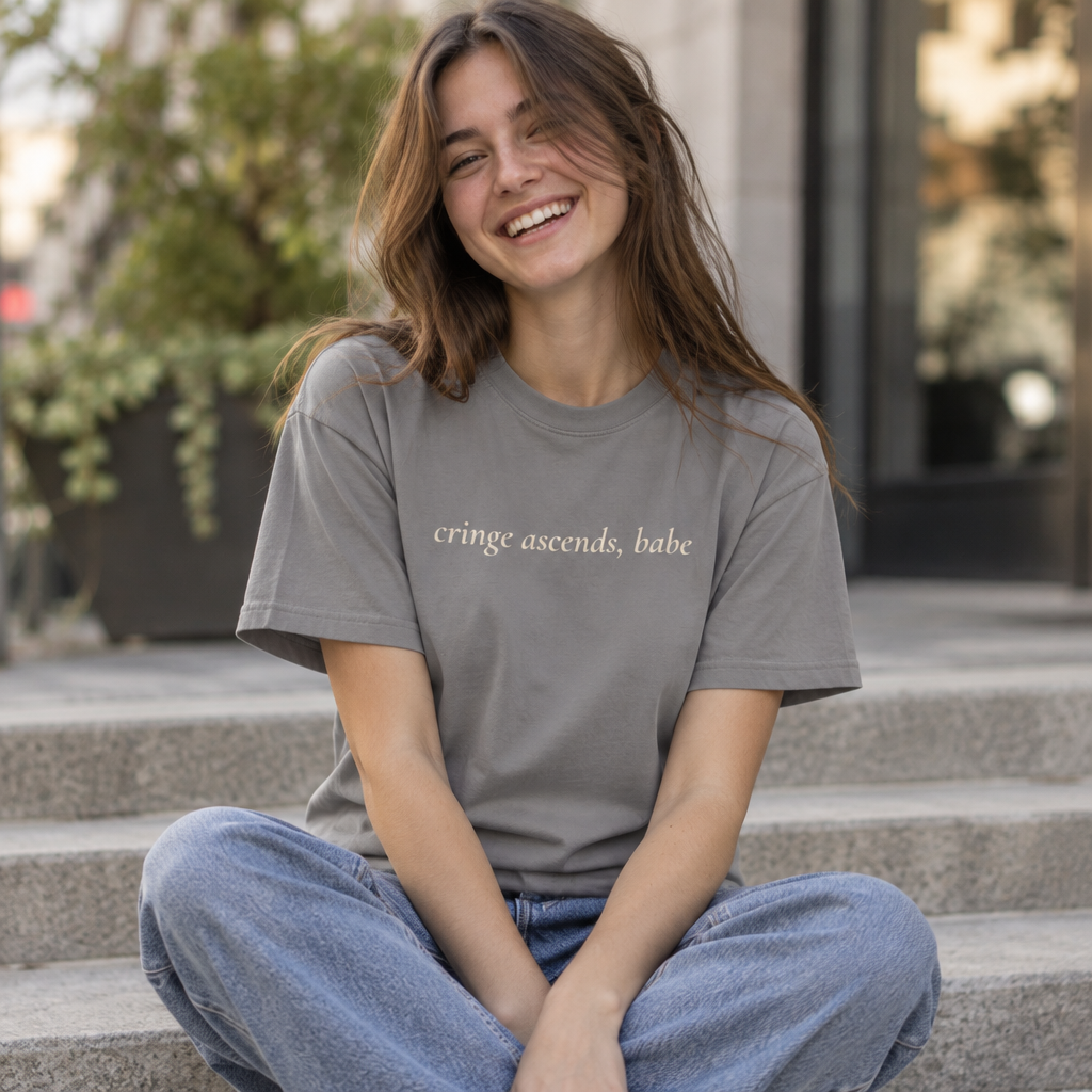 “Cringe Ascends, Babe” Garment-Dyed T-Shirt