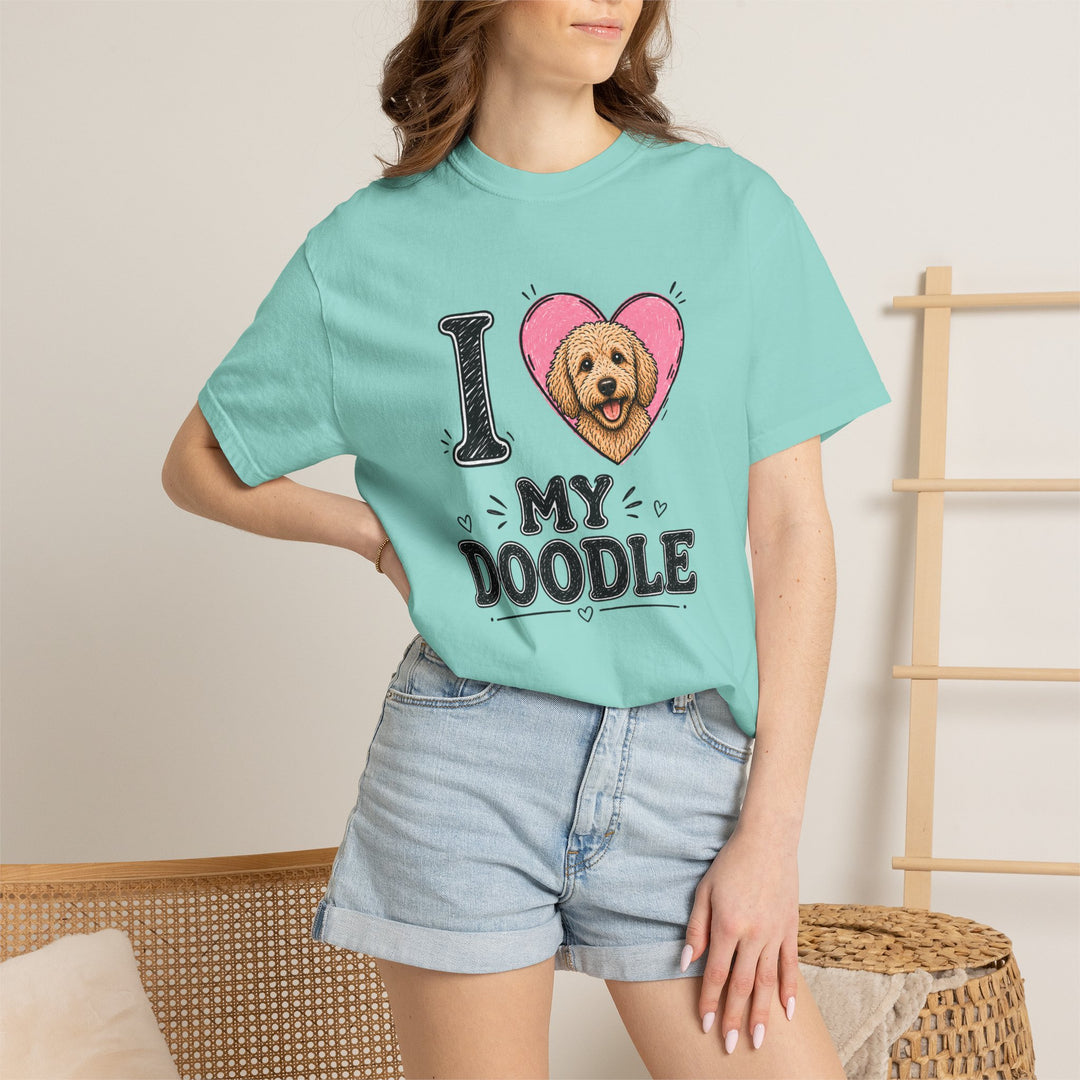 I Heart My Doodle T-Shirt Cute Doodle Dog Lover Tee