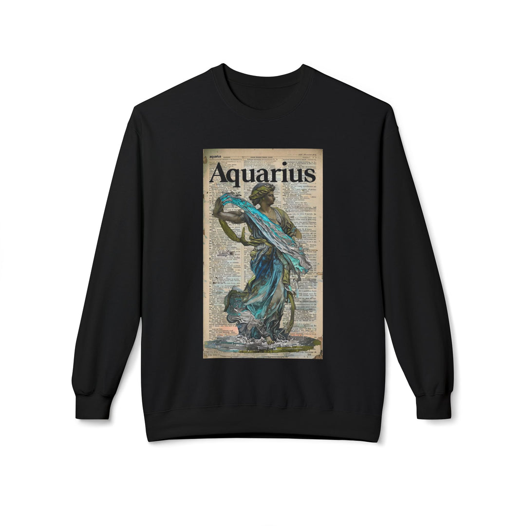 Aquarius Zodiac Sweatshirt, Cozy Astrology Apparel for Daily Wear, Horoscope Gift for Astrology Lovers