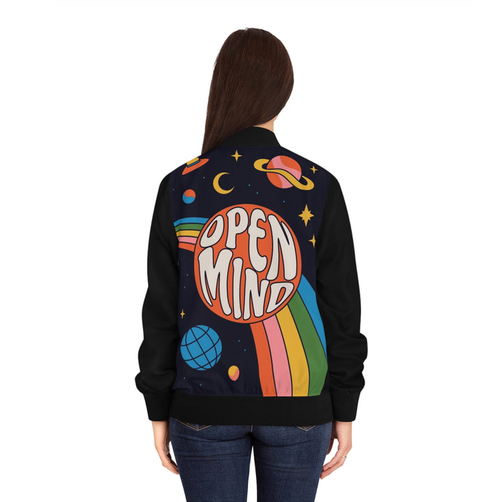 Rainbow Saturn Bomber Jacket