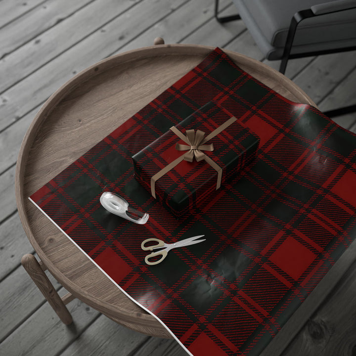 Wrapping Paper - Red & Black Buffalo Plaid Holiday Gift Wrap