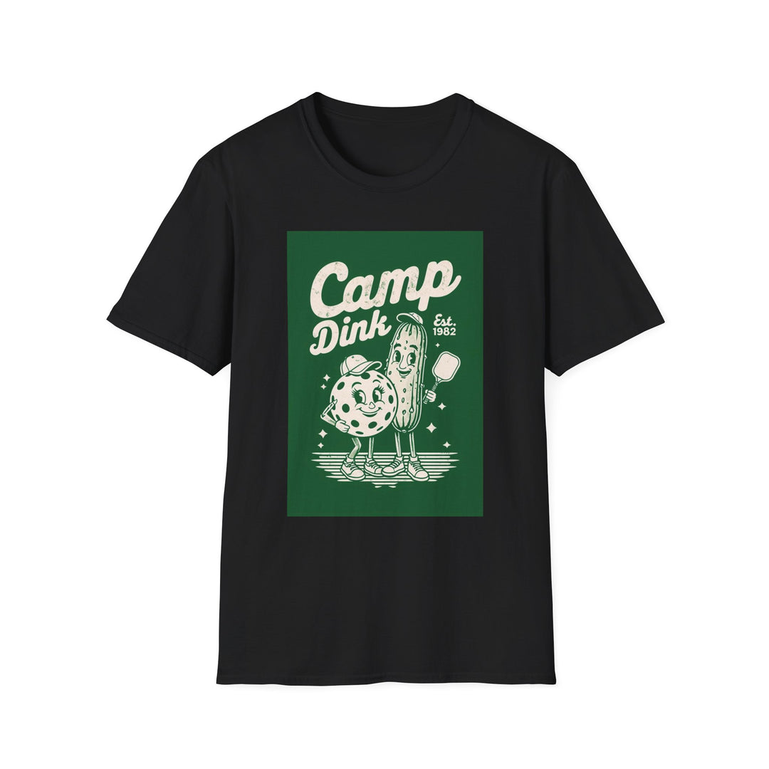 Camp Dink Retro Campfire T‑Shirt — Vintage Outdoor Summer Tee (Est. 1982)