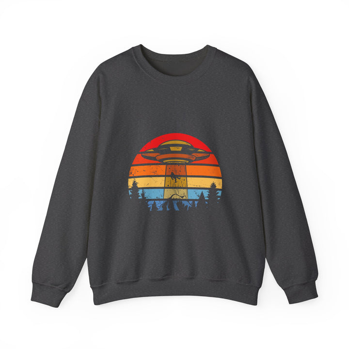 Bigfoot Alien Abduction Sweatshirt Retro