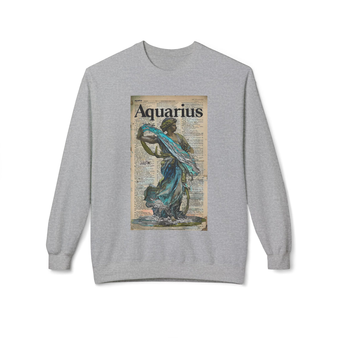 Aquarius Zodiac Sweatshirt, Cozy Astrology Apparel for Daily Wear, Horoscope Gift for Astrology Lovers