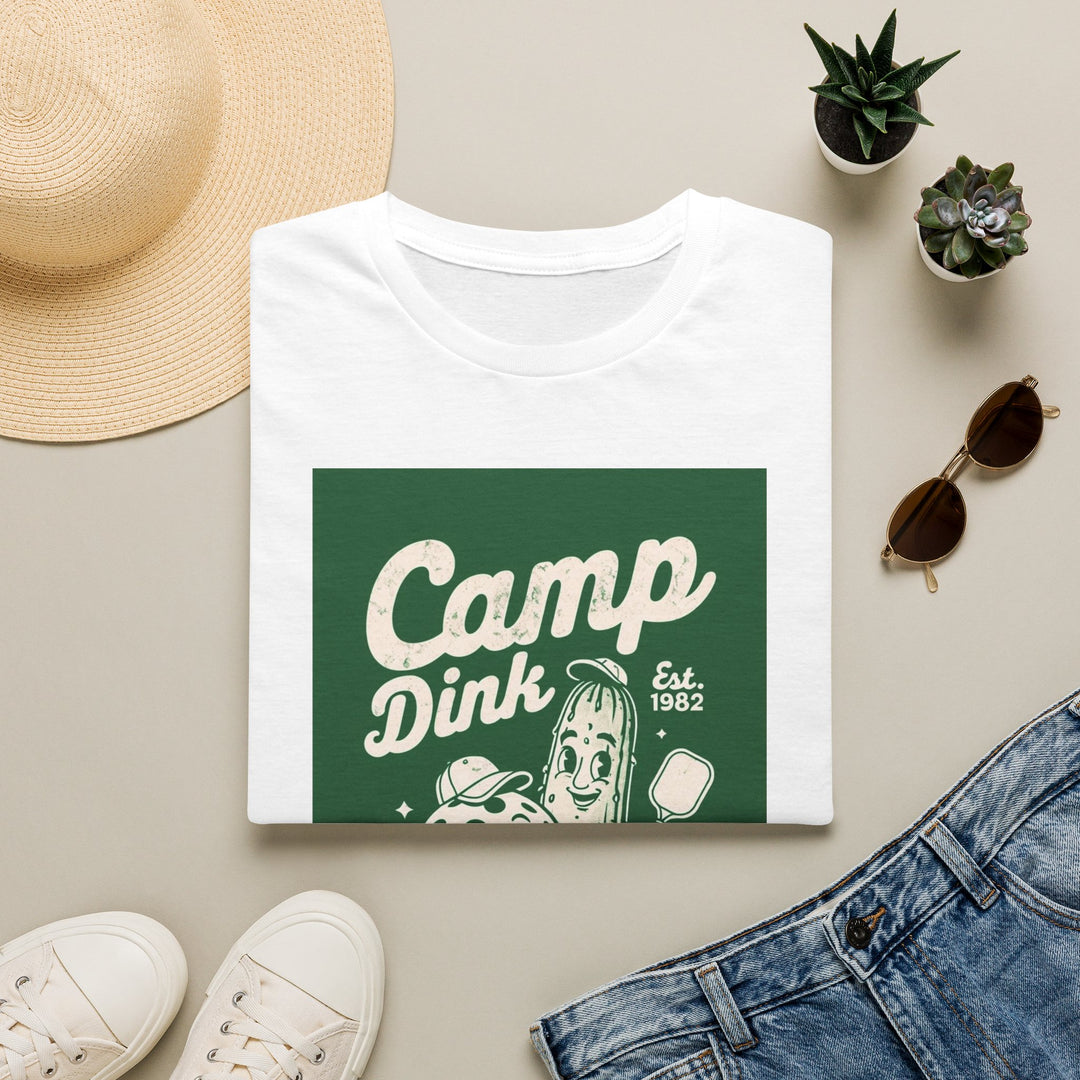 Camp Dink Retro Campfire T‑Shirt — Vintage Outdoor Summer Tee (Est. 1982)