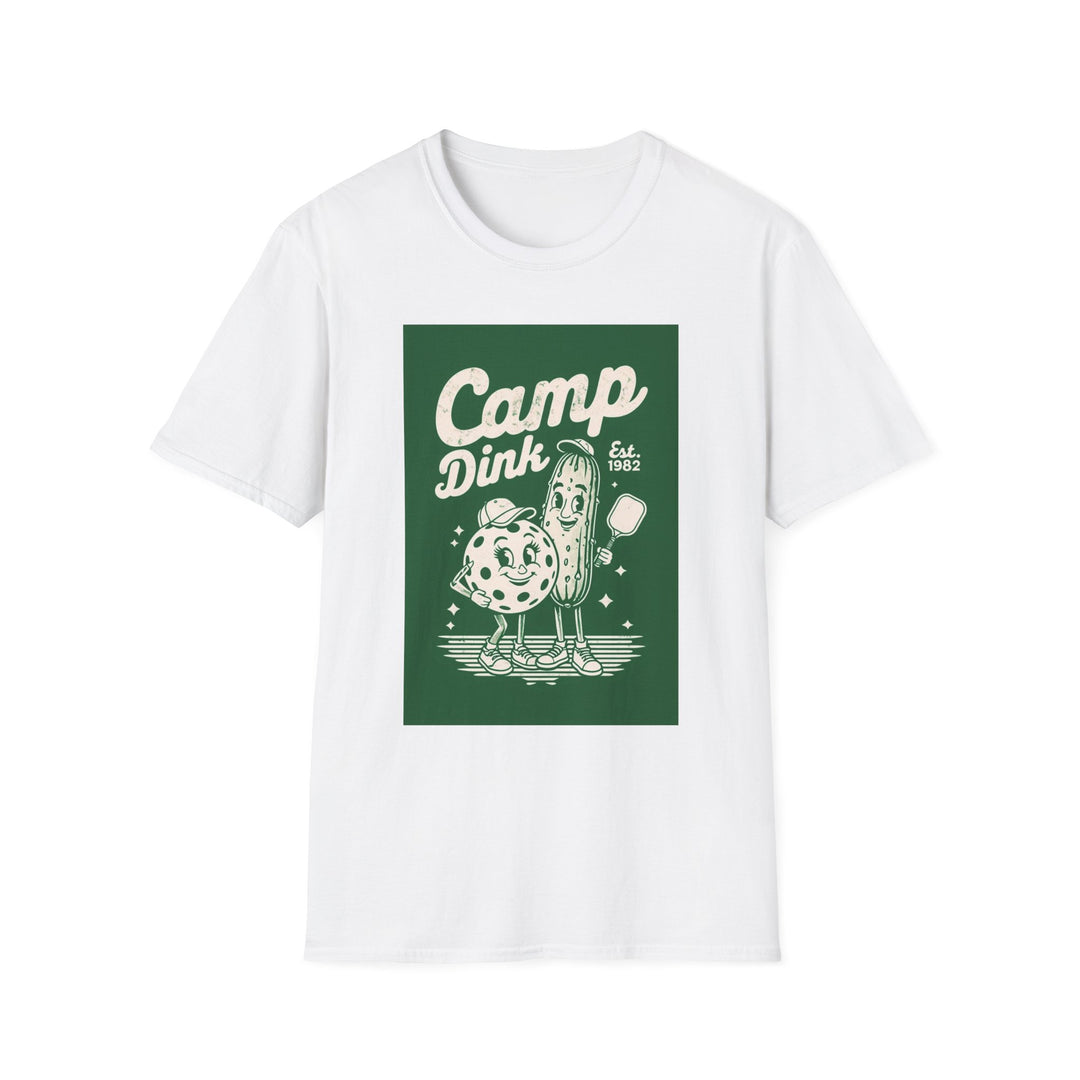 Camp Dink Retro Campfire T‑Shirt — Vintage Outdoor Summer Tee (Est. 1982)
