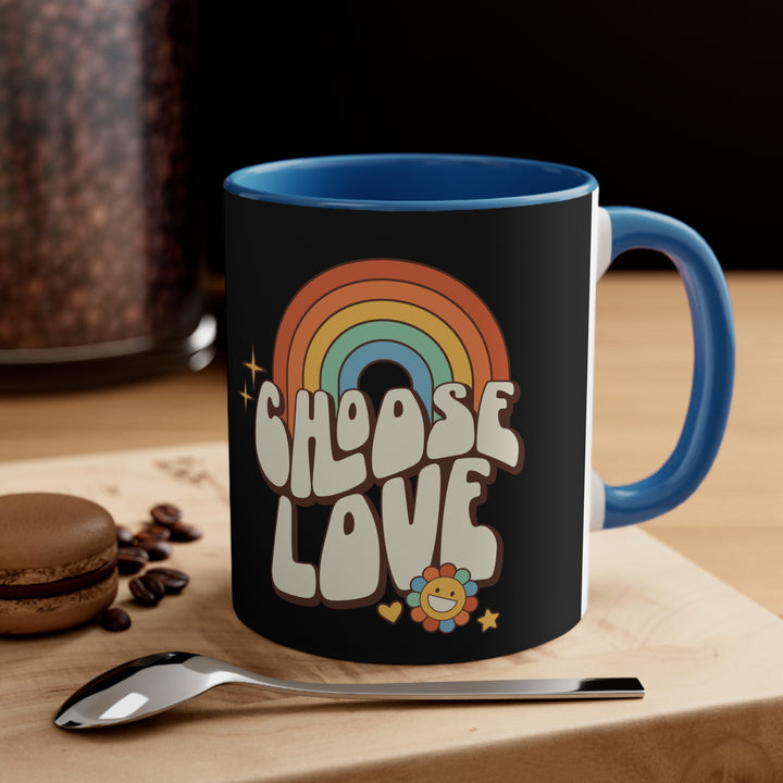 Choose Love Rainbow Accent Coffee Mug, 11oz