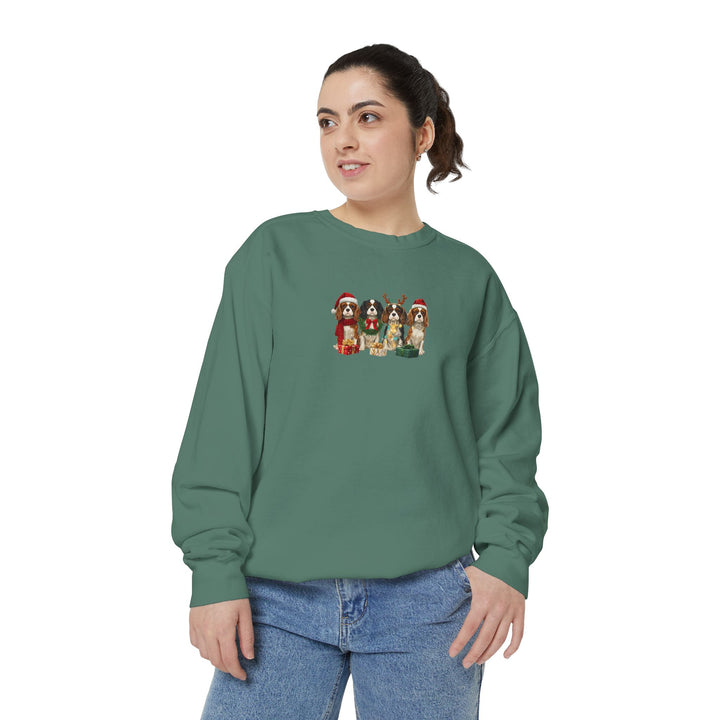 Cavalier King Charles Christmas Sweatshirt | Dog Mom Holiday Sweatshirt | Cavalier Lover Gift | Cozy Christmas Crewneck | Merry Paws Collection™