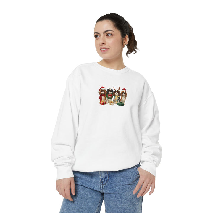 Cavalier King Charles Christmas Sweatshirt | Dog Mom Holiday Sweatshirt | Cavalier Lover Gift | Cozy Christmas Crewneck | Merry Paws Collection™