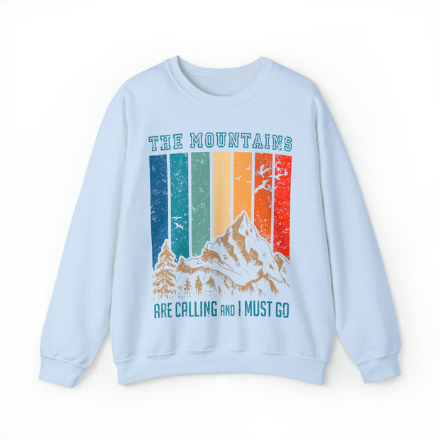 The Mountains Are Calling Unisex Crewneck Sweatshirt