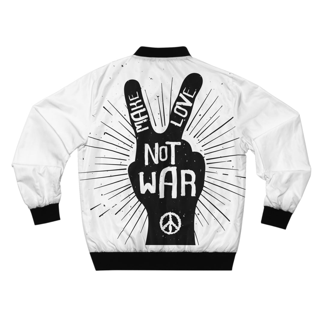 Hand Peace Sign Men's Bomber Jacket