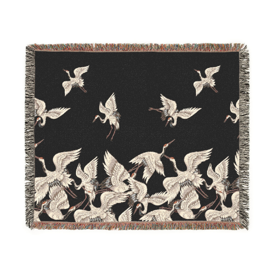 Crane Woven Blanket