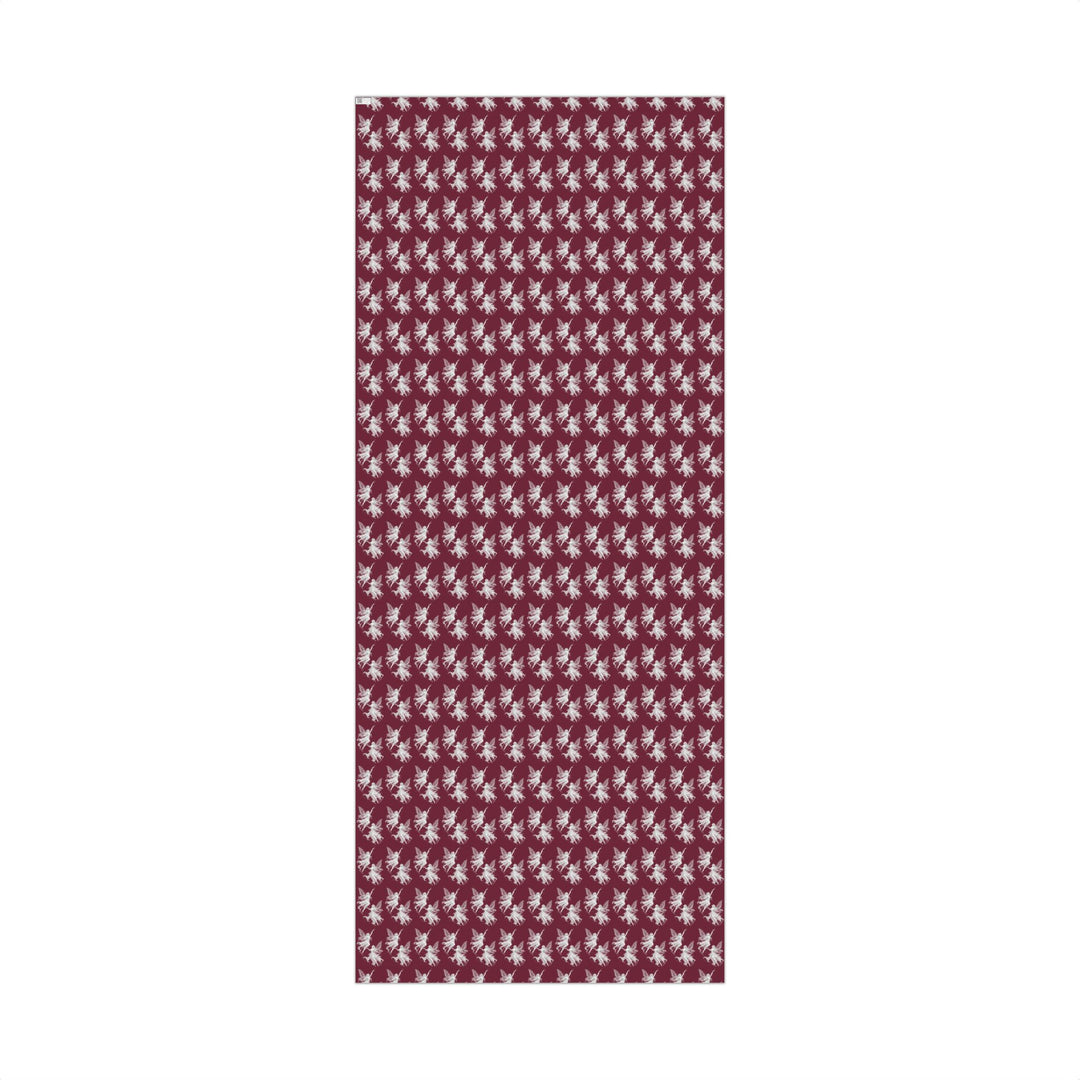 Burgundy Fairy Gift Wrap Paper Dancing Fairies