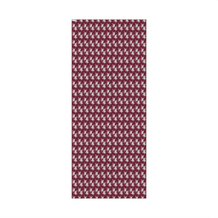 Burgundy Fairy Gift Wrap Paper Dancing Fairies