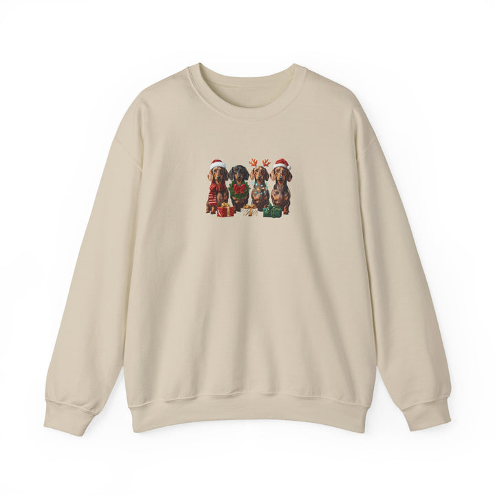 Dachshund Christmas Sweatshirt, Wiener Dog Holiday Sweatshirt, Dog Lover Gift, Cute Doxie Crewneck, Merry Christmas Pullover