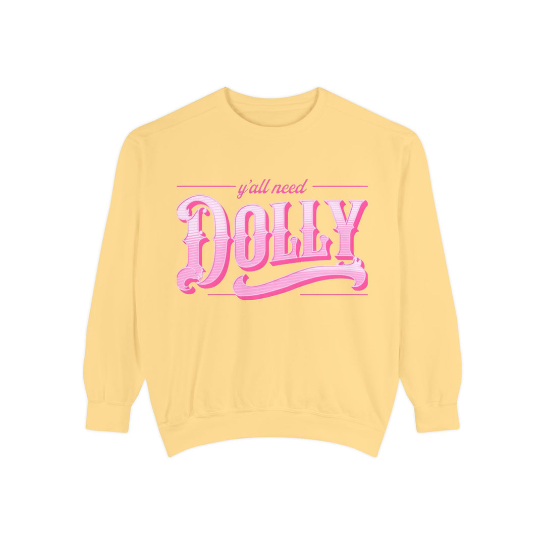 Dolly Unisex Sweatshirt, Cozy Gift for Music Lovers, Perfect for Concerts