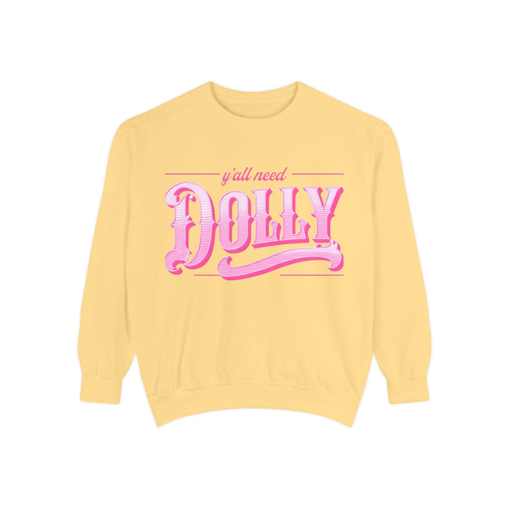 Dolly Unisex Sweatshirt, Cozy Gift for Music Lovers, Perfect for Concerts