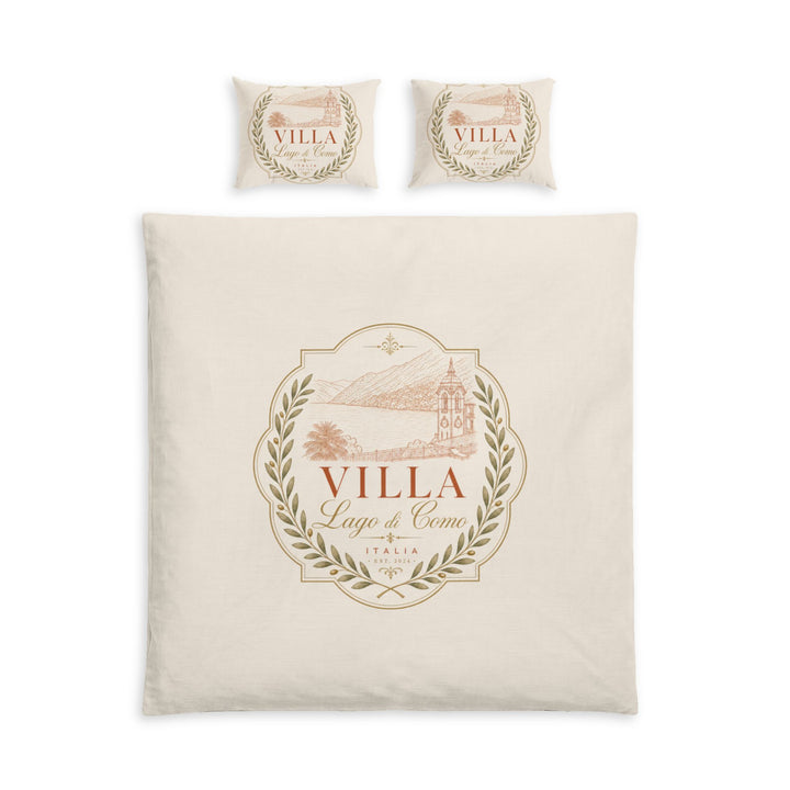 Villa Lago di Como Duvet and Pillow Shams Cotton Bed Set