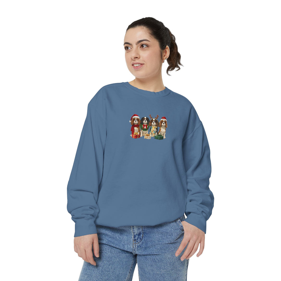 Cavalier King Charles Christmas Sweatshirt | Dog Mom Holiday Sweatshirt | Cavalier Lover Gift | Cozy Christmas Crewneck | Merry Paws Collection™