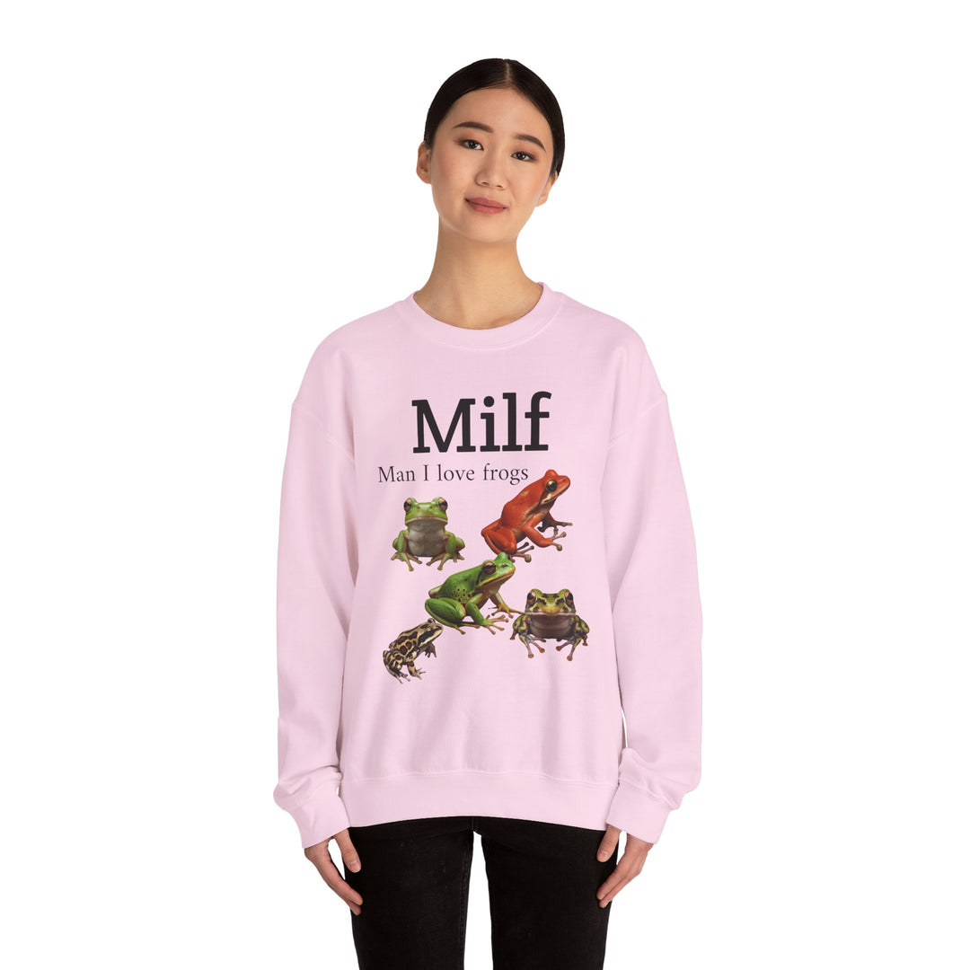 Milf (Man I Love Frogs) Sweatshirt — Funny Frog Lover Shirt