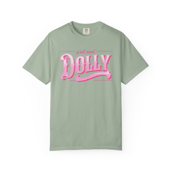 Dolly Graphic Tee "Y'all Need Dolly" Comfort Colors® Pink Retro Country Shirt Country Music Festival Outfit Western Style Nashville Cowgirl Concert Wear Unisex Design Folk