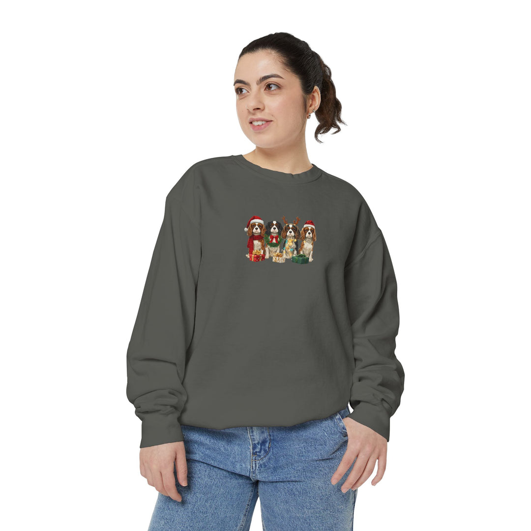 Cavalier King Charles Christmas Sweatshirt | Dog Mom Holiday Sweatshirt | Cavalier Lover Gift | Cozy Christmas Crewneck | Merry Paws Collection™