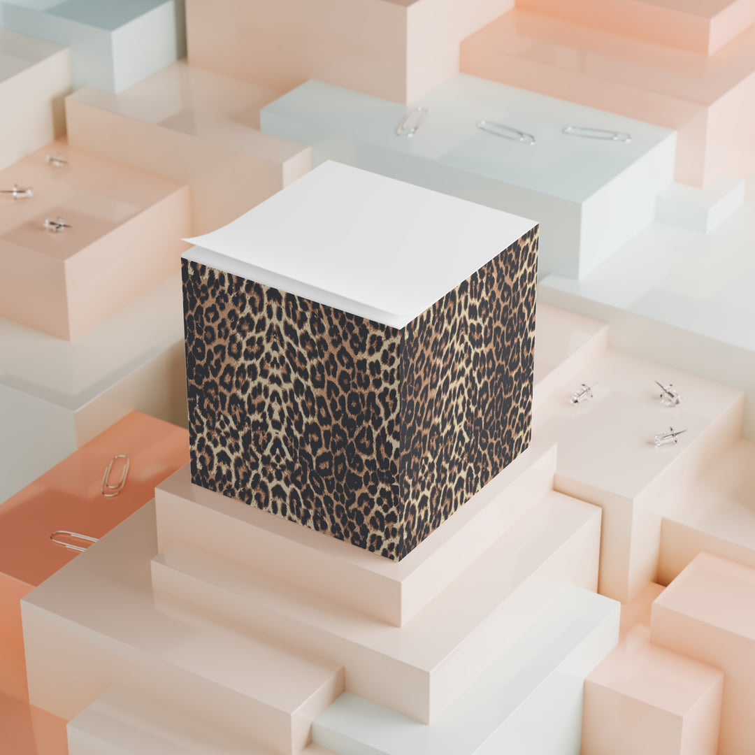 Leopard Print Note Cube Animal Print Memo Sticky Notes