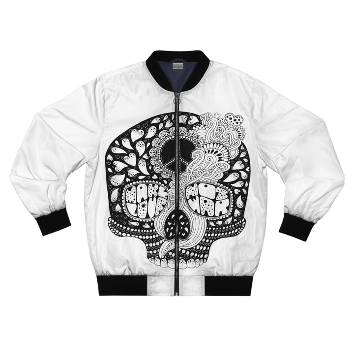 Skull 'Make Love Not War' Men's Bomber Jacket