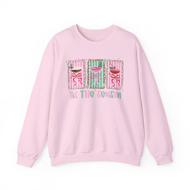 Holiday Gift Sweatshirt Tis The Season Design Festive Cocktails