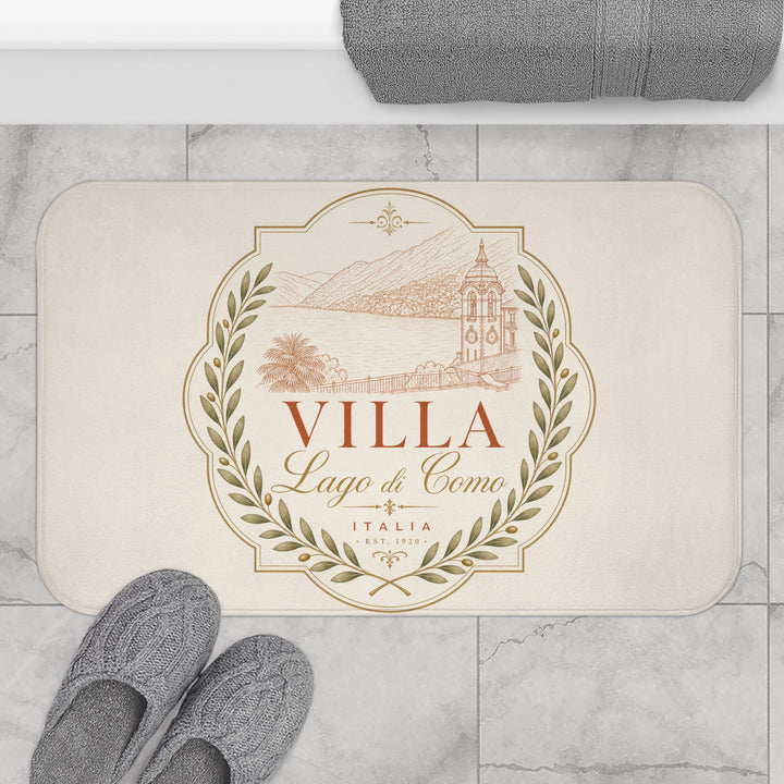 Villa Lago di Como Decorative Bath Mat Italian Villa Bathroom Rug