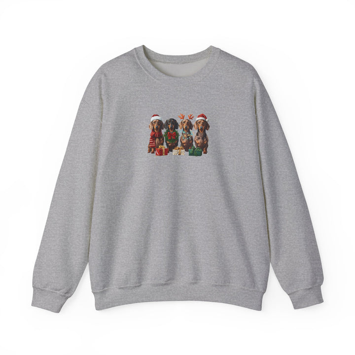 Dachshund Christmas Sweatshirt, Wiener Dog Holiday Sweatshirt, Dog Lover Gift, Cute Doxie Crewneck, Merry Christmas Pullover