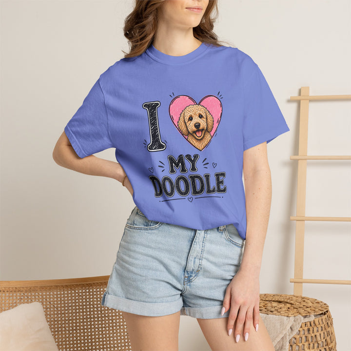I Heart My Doodle T-Shirt Cute Doodle Dog Lover Tee