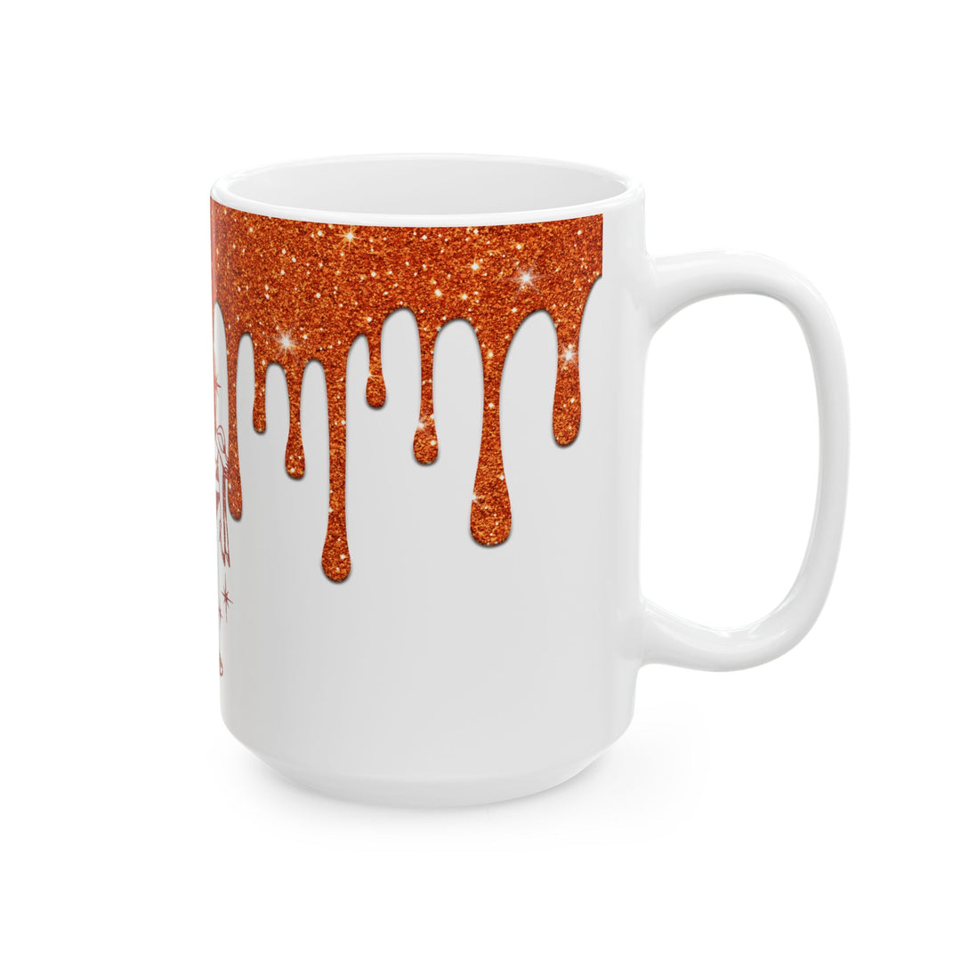 Showgirl Era Ceramic Mug, Glitter Coffee Cup, Unique Gift for Her, Retro Style Mug