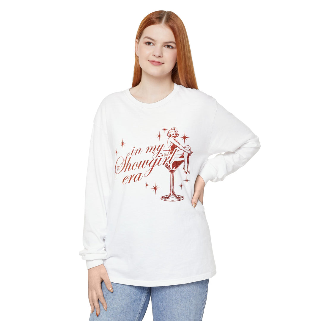 Showgirl Era Long Sleeve Tee - Vintage Style Shirt, Gift for Her, Retro Aesthetic