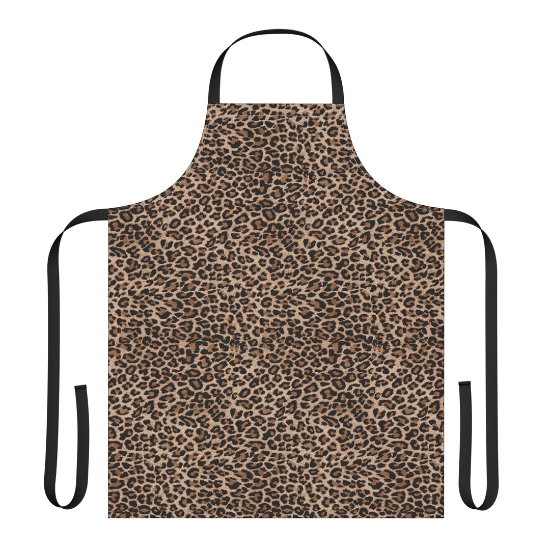 Leopard Print Apron — Bold Animal-Print Kitchen Apron
