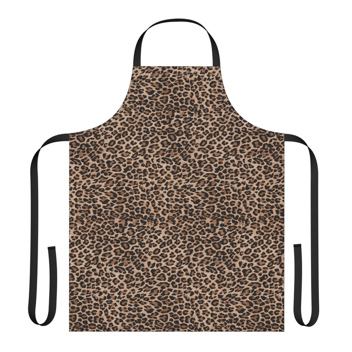 Leopard Print Apron — Bold Animal-Print Kitchen Apron