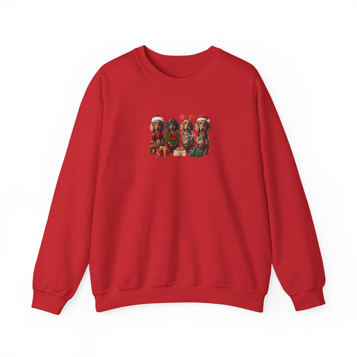 Dachshund Christmas Sweatshirt, Wiener Dog Holiday Sweatshirt, Dog Lover Gift, Cute Doxie Crewneck, Merry Christmas Pullover
